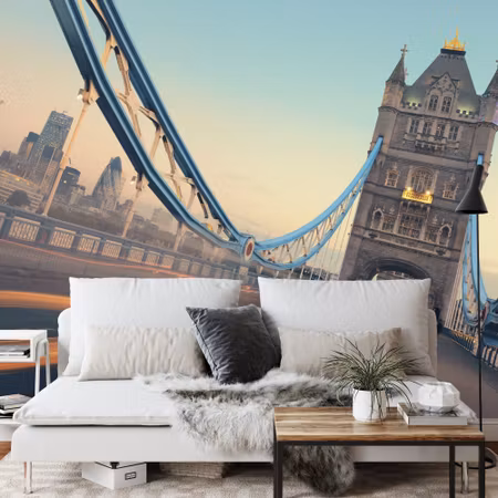 Fyrkantig fototapet - London Tower Bridge