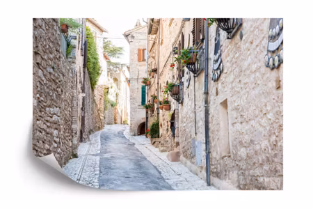 Fyrkantig fototapet - Italian Street