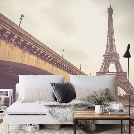 Fyrkantig fototapet - Paris Eiffel Tower