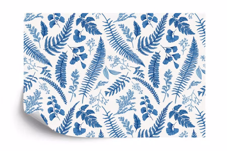 Fyrkantig fototapet - Fern Leaves