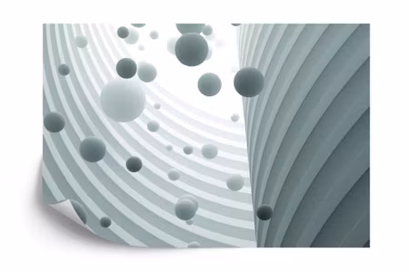 Fyrkantig fototapet - Optical Balls 3D