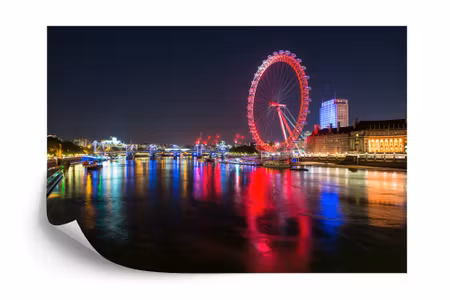 Fyrkantig fototapet - London At Night