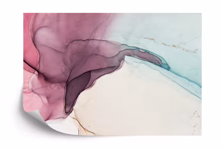 Fyrkantig fototapet - Marble Swirls
