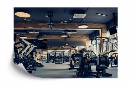 Fyrkantig fototapet - Interior of A Modern Gym