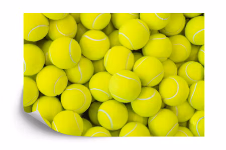 Fyrkantig fototapet - New Tennis Balls