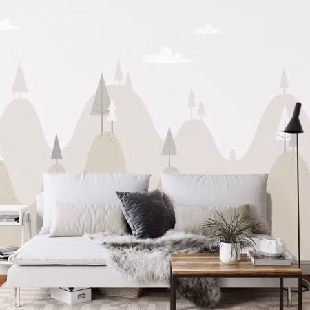 Fyrkantig fototapet - Fairytale Hills