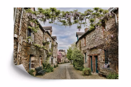 Fyrkantig fototapet - Alley 3D