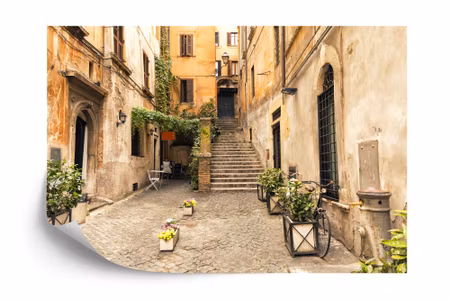 Fyrkantig fototapet - Italian Street