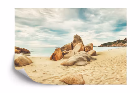 Fyrkantig fototapet - Landscape Beach