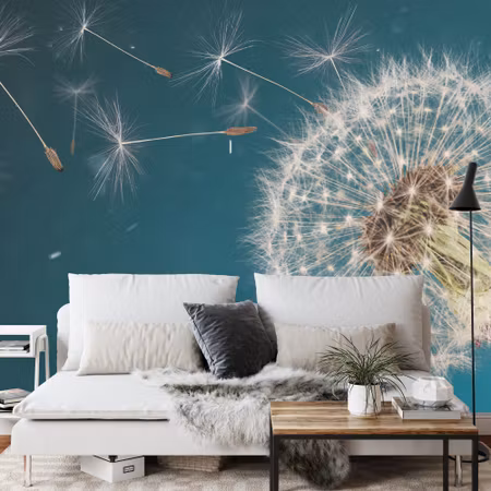 Fyrkantig fototapet - Optical Dandelion