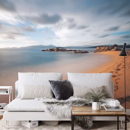 Fyrkantig fototapet - Beach Sand