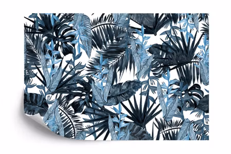 Fyrkantig fototapet - Tropical Leaves