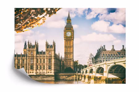 Fyrkantig fototapet - London Big Ben