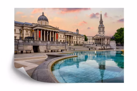 Fyrkantig fototapet - Gallery in London