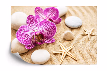 Fyrkantig fototapet - Orchid Beach Spa