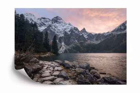 Fyrkantig fototapet - Mountain Landscape