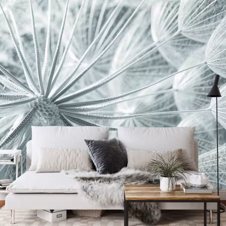 Fyrkantig fototapet - Dandelion 3D