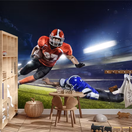 Fyrkantig fototapet - American Football At the
