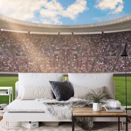 Fyrkantig fototapet - Soccer Stadium