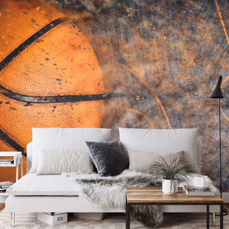 Fyrkantig fototapet - Ball on the Background of