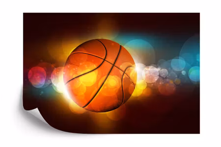 Fyrkantig fototapet - Basketball