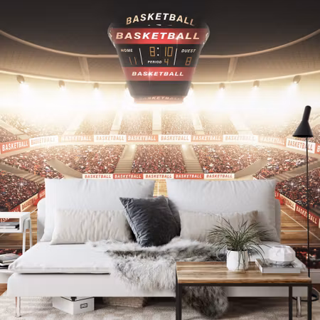 Fyrkantig fototapet - Basketball Stadium