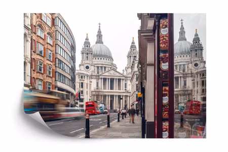 Fyrkantig fototapet - Cathedral in London