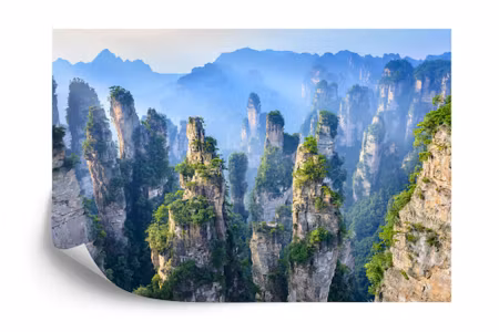 Fyrkantig fototapet - Mountain Landscape