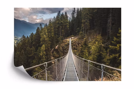 Fyrkantig fototapet - Suspension Bridge
