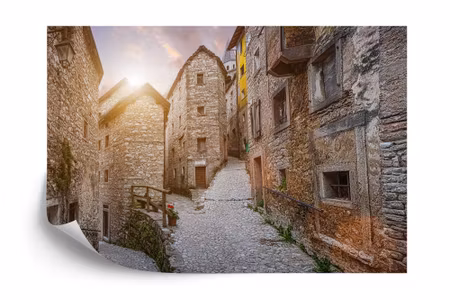 Fyrkantig fototapet - Alley 3D