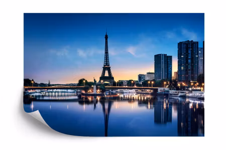 Fyrkantig fototapet - Panorama of Paris