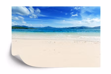 Fyrkantig fototapet - Beach Sand
