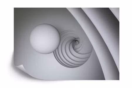 Fyrkantig fototapet - Optical Ball 3D