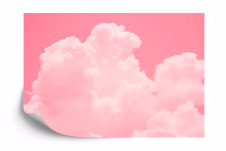 Fyrkantig fototapet - Pink Clouds