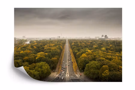 Fyrkantig fototapet - Berlin From A Distance
