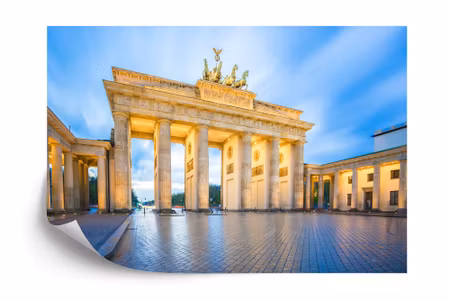 Fyrkantig fototapet - Berlin Brandenburg Gate
