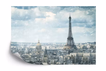 Fyrkantig fototapet - View of Paris