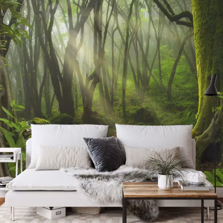Fyrkantig fototapet - Deep in the Forest Iq1238