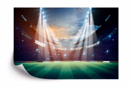 Fyrkantig fototapet - Football Superstars Stadium