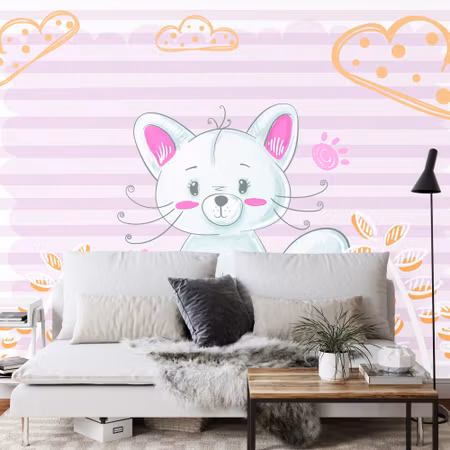 Fyrkantig fototapet - The Cuddlies Chloe Iq1321