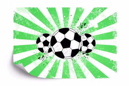 Fyrkantig fototapet - Football Stars Ii Iq1336