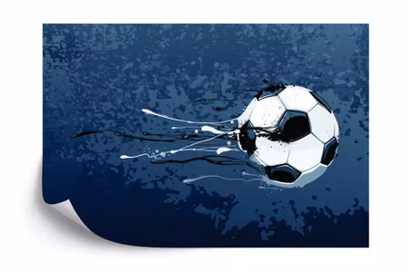 Fyrkantig fototapet - Football Stars Shoot Iq1340