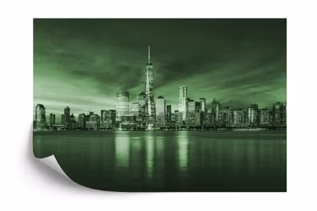 Fyrkantig fototapet - New York City Sunrise in