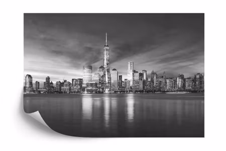 Fyrkantig fototapet - New York City Sunrise in