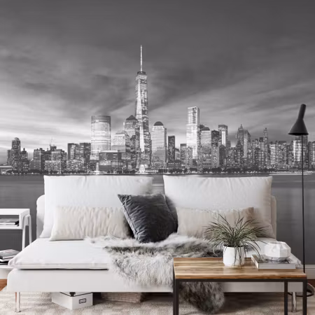 Fyrkantig fototapet - New York City Sunrise in