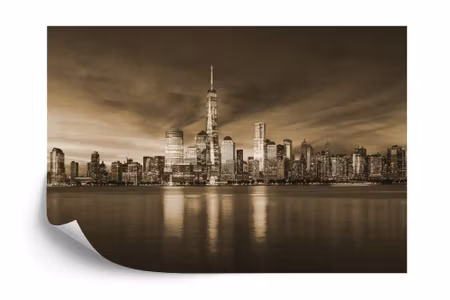 Fyrkantig fototapet - New York City Sunrise in