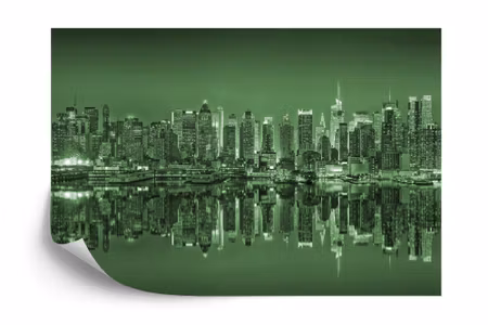 Fyrkantig fototapet - New York Reflections in