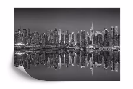 Fyrkantig fototapet - New York Reflections in
