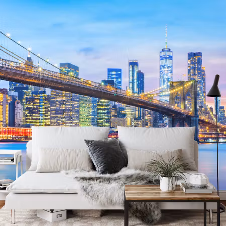 Fyrkantig fototapet - Brooklyn Bridge Nyc Iq1204a
