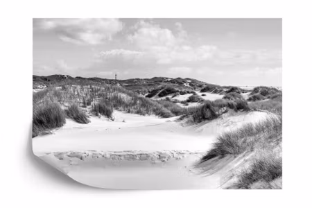 Fyrkantig fototapet - Dune Paradise in Black